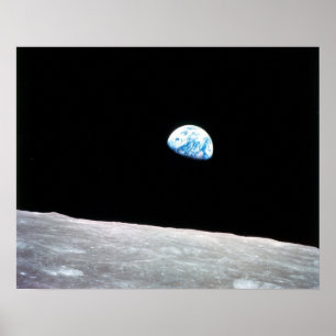 Earthrise vom Mond Poster