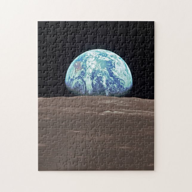 Earthrise vom Mond Puzzle (Vertikal)