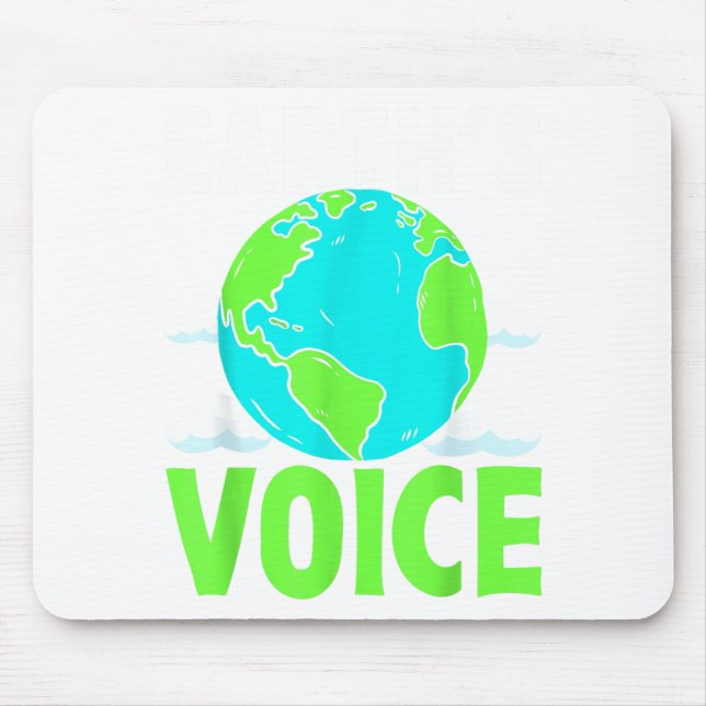 Earths Voice Save The Planet Design  Mousepad (Vorne)