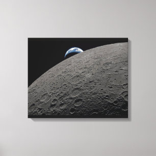 Earthset Orion-Raumschiff Artemis-Mondmission Leinwanddruck