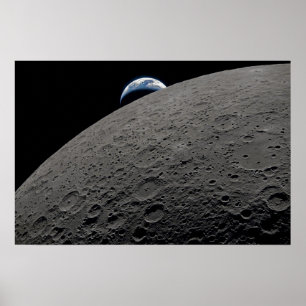 Earthset Orion Raumschiff Artemis Mondmission Poster