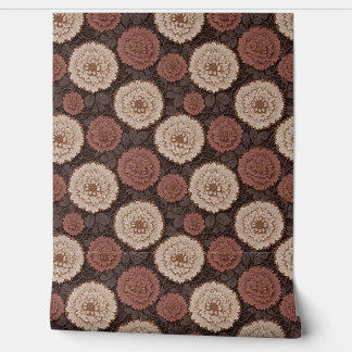 Earthtone Crochet Floral Medallion Lace Pattern Tapete