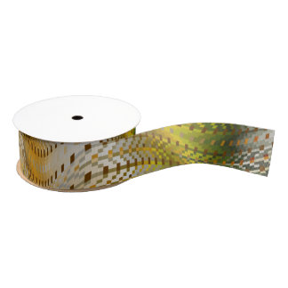 Earthtone Faux Snakeskin Grosgrain Ribbon Ripsband