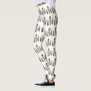 Earthtone Feathers II Leggings