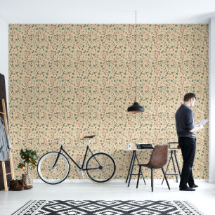 EARTHTONE FLORAL WALLPAPIER TAPETE