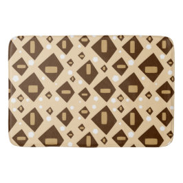 Earthtone Geometry Badematte