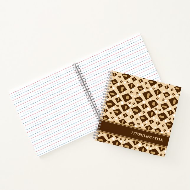 Earthtone Geometry Notizbuch (Innenseite)