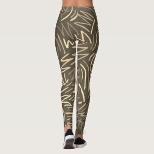 Earthtone Scribble Leggings