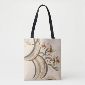 Earthy Abstract Floral & Calligraphy Lines Art Pri