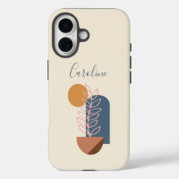 Earthy Abstrakt Geometric Botanical Personalisiert