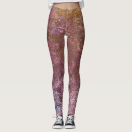 Earthy Alcohol Ink Abstrakt Leggings