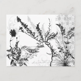 Earthy B/W Postcard Postkarte