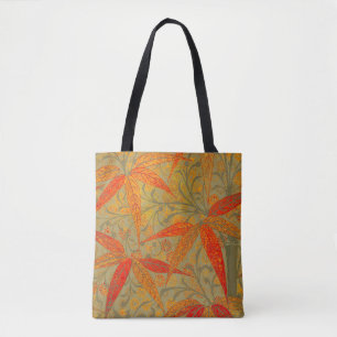 Earthy Bamboo Art Vintag Print Orange