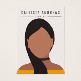 Earthy Bohemisch Long Brown Girl Earring Display