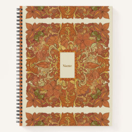 Earthy Boho Burnt Orange Mandalas Journal Notizbuch