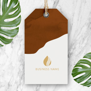 Earthy Boho Cloud Logo Hang Tag Geschenkanhänger