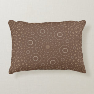 Earthy Boho Mandala Geometric Pattern   Brown Rust Dekokissen