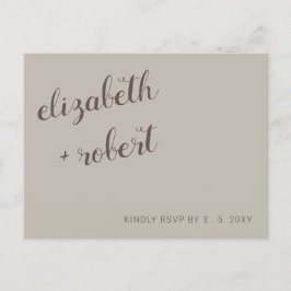Earthy Boho Minimalistisch Script Calligraphy UAWG Einladungspostkarte