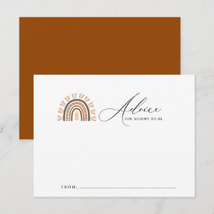 Earthy Boho Rainbow Baby Showcard Postkarte