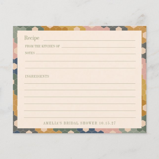 Earthy Boho Vintag Brautparty Custom Recipe (Vorderseite)