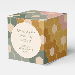 Earthy Boho Vintag Custom Brautparty Danke Geschenkschachtel