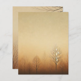 Earthy Brown Sunset Autumnal Ombre Scrapbook Paper