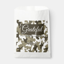 Earthy Browns & Tans Camouflage Dankbarkeit Geschenktütchen