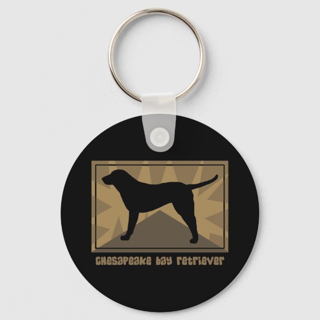 Earthy Chesapeake Bay Retriever Schlüsselanhänger (Vorderseite)