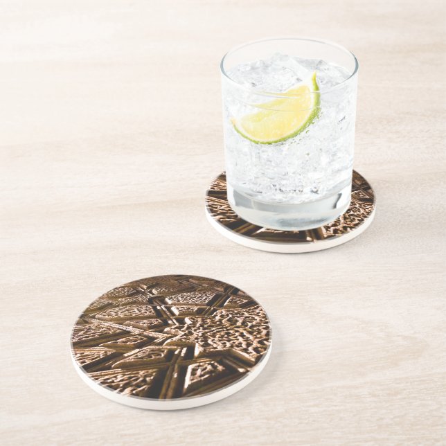 Earthy Clay Stars Getränkeuntersetzer (Seite)