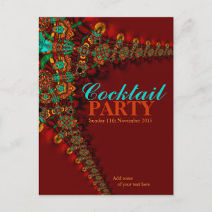 Earthy Colors : Cocktail-Party Einladungen