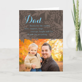 Earthy Custom Foto Vatertag Card Karte