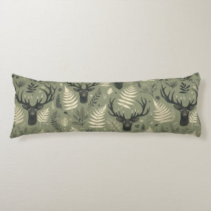 Earthy Deer Antlers & Ferns Seitenschläferkissen