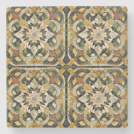 Earthy Elegance Mosaic Steinuntersetzer