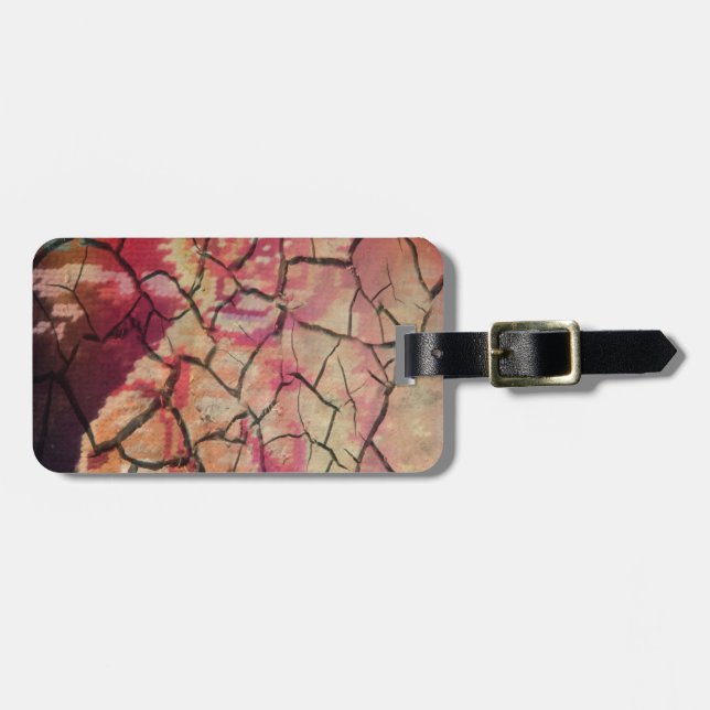 Earthy Elegant Lion: Hakuna Matata Textured Design Gepäckanhänger (Vorderseite horizontal)