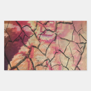 Earthy Elegant Lion: Hakuna Matata Textured Design Rechteckiger Aufkleber