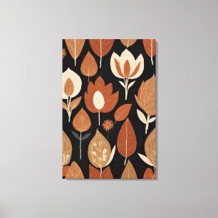 Earthy Elegante: Terracotta & Beige Art Leinwanddruck
