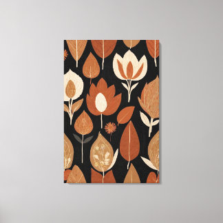 Earthy Elegante: Terracotta & Beige Art Leinwanddruck