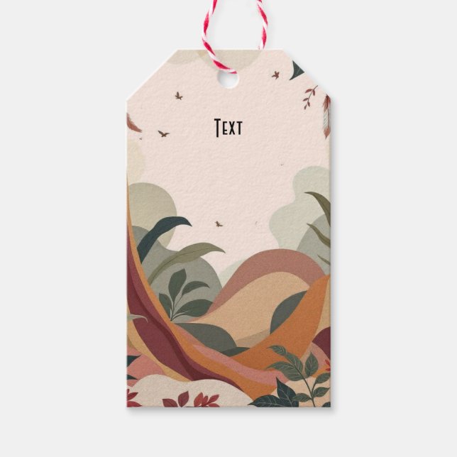 Earthy Escape Geschenkanhänger (Vorderseite)