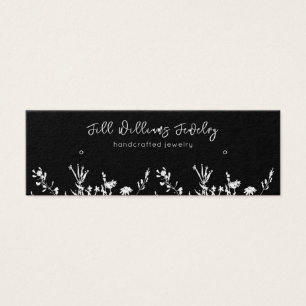 Earthy floral ・ Earring Hoops Stuck Display Card