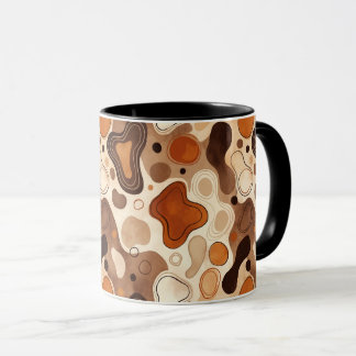 Earthy Fluid Shapes Mug – Minimal Abstract Style Tasse