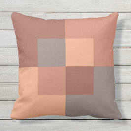 Earthy Geometric Sienna Terracotta Warm Brown Kissen