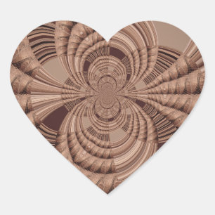 Earthy Hakuna Matata Art Print Herz-Aufkleber