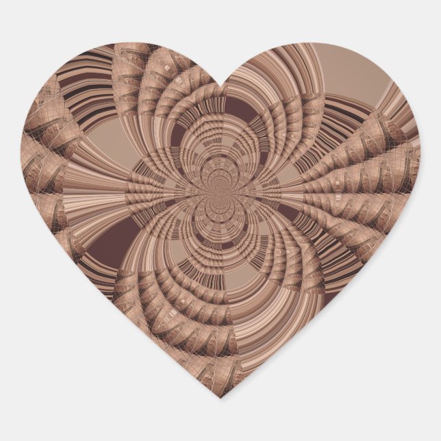 Earthy Hakuna Matata Art Print Herz-Aufkleber (Vorderseite)