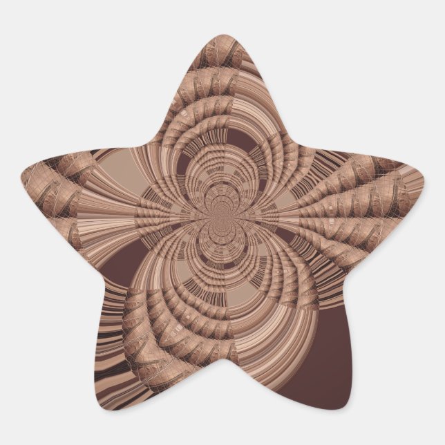 Earthy Hakuna Matata Art Print Stern-Aufkleber (Vorderseite)