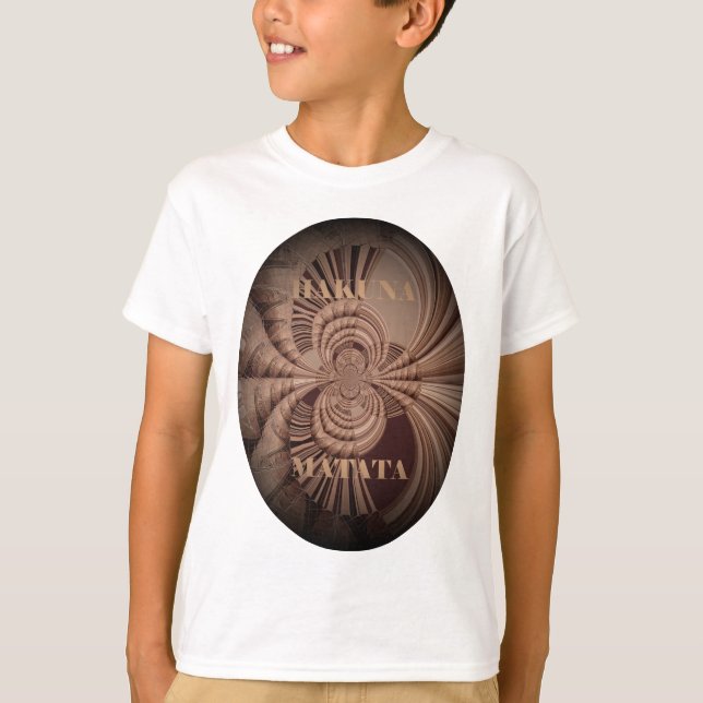 Earthy Hakuna Matata Art Print T-Shirt (Vorderseite)