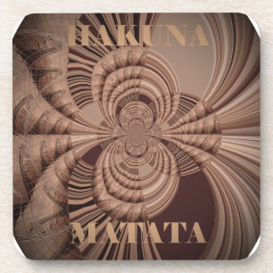 Earthy Hakuna Matata Art Print Untersetzer