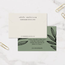 Earthy Leaf Jewelet Bracelet Display Card