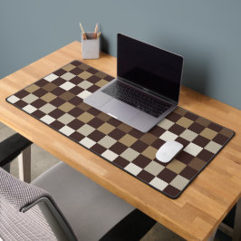 Earthy minerals checkerboard pattern schreibtischunterlage