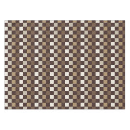 Earthy minerals checkerboard pattern tischdecke