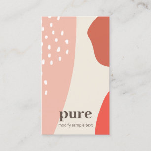 Earthy Modern Abstrakt Paint Art Shapes Visitenkarte